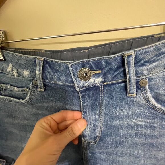 Paige denim shorts cut off distressed size 28 waist - Picture 3 of 7